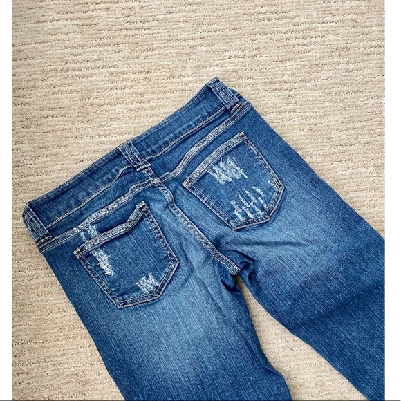 Distressed Dark Wash Denim - Picture 6 of 6